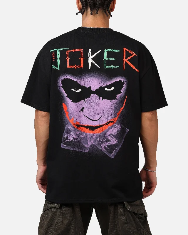 American Thrift X DC Batman The Joker Scars Heavyweight T-Shirt Black