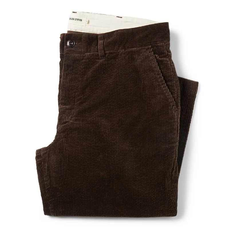 The Slim Foundation Pant in Espresso Cord