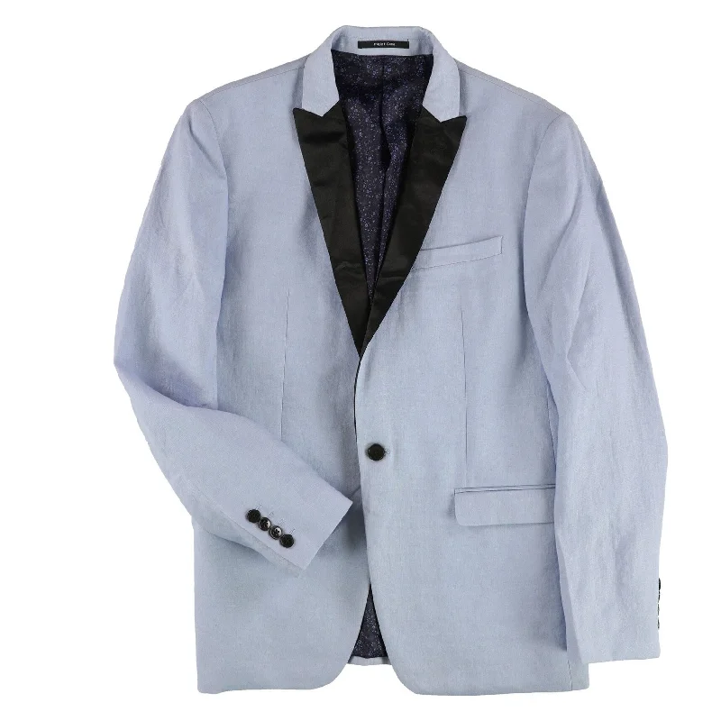 Bar Iii Mens Linen Dinner One Button Blazer Jacket