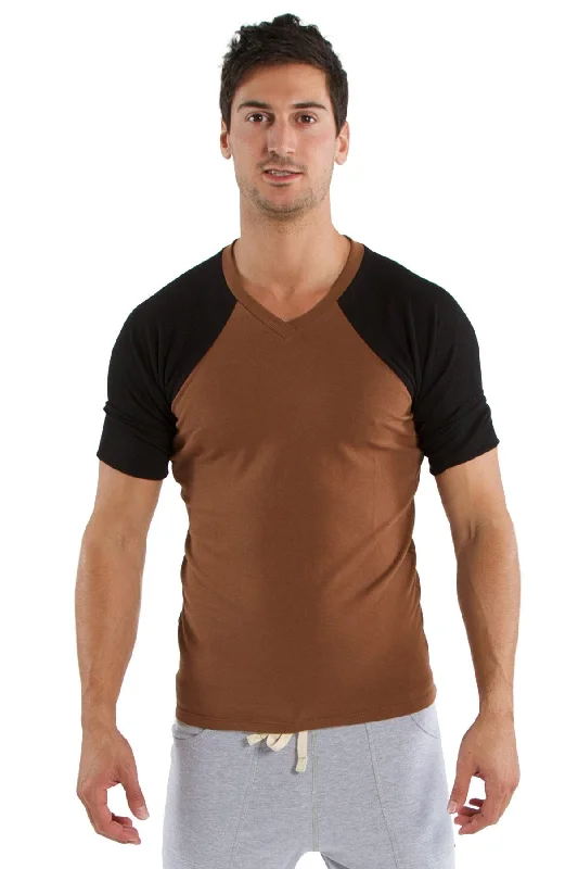 Raglan Virtual Crew Neck (Chocolate w/Black)