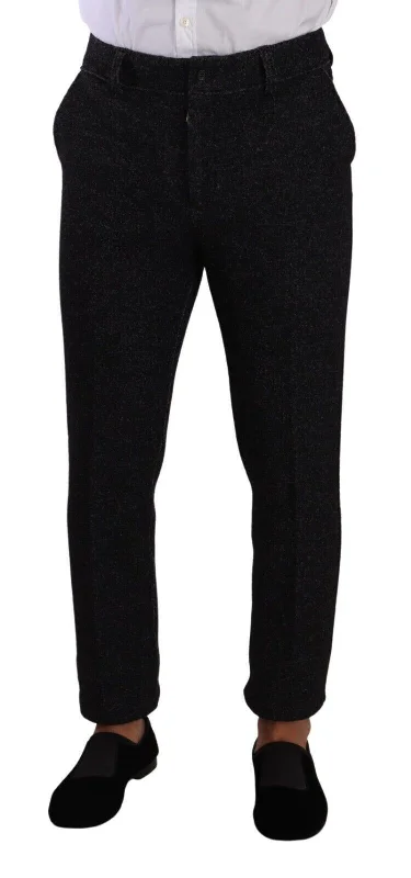 Dolce & Gabbana Elegant Wool Blend Dress Men's Pants