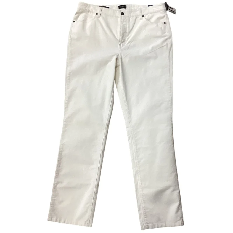 Pants Corduroy By Talbots In Cream, Size: 14