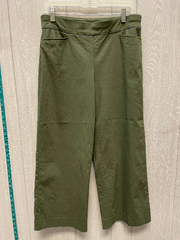 Pants Wide Leg By Chicos In Green, Size: 10