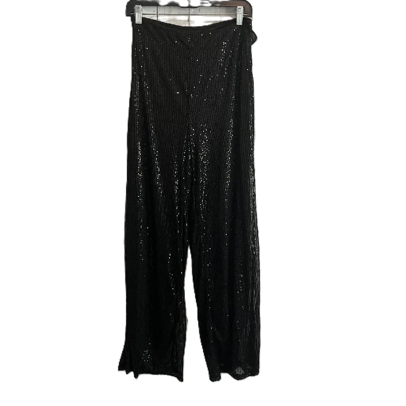 Pants Wide Leg By Shein In Black, Size: L