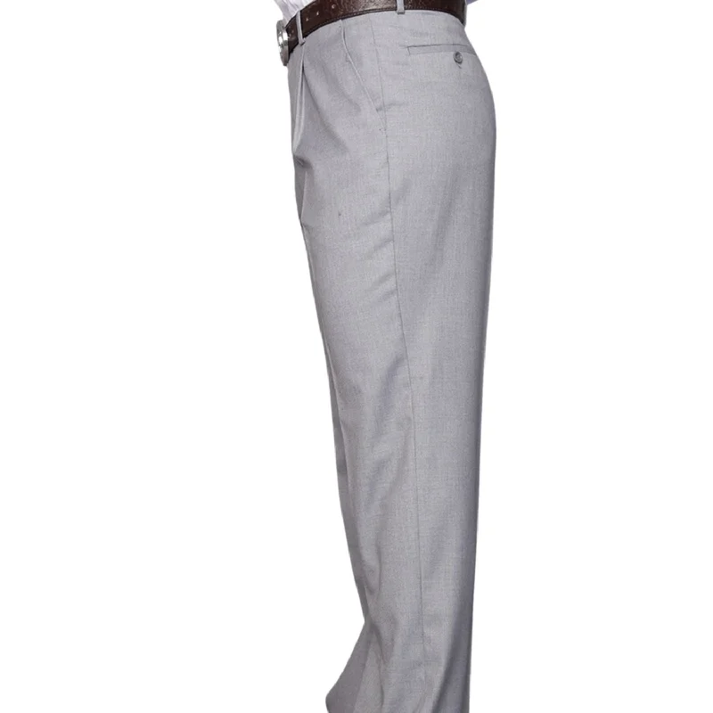 Saiph Collection: Grey Pleated Pants - Big Sizes Available