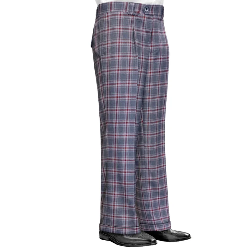 Titania Collection: Charcoal Plaid Wide-Leg Pants