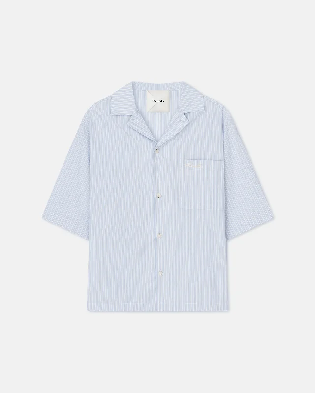 Maxton - Striped Shirt - Blue/Beige/White